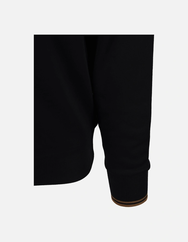 CREW NECK SWEATSHIRT BLACK/SHADED STONE