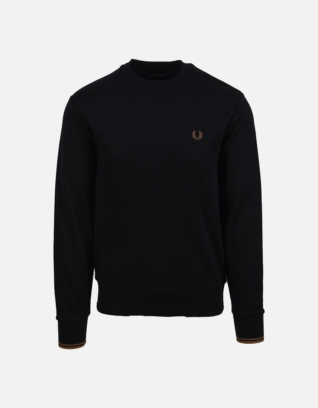 CREW NECK SWEATSHIRT BLACK/SHADED STONE, 4 of 3