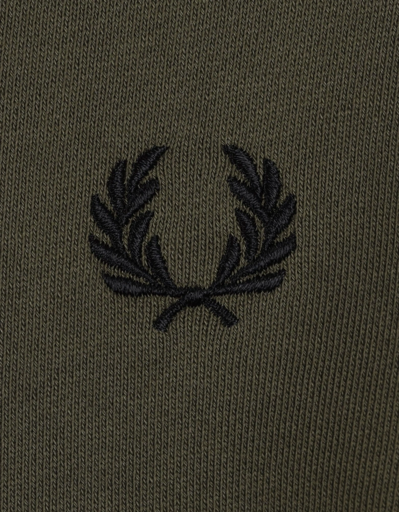 CREW NECK SWEATSHIRT GREEN/ BLACK