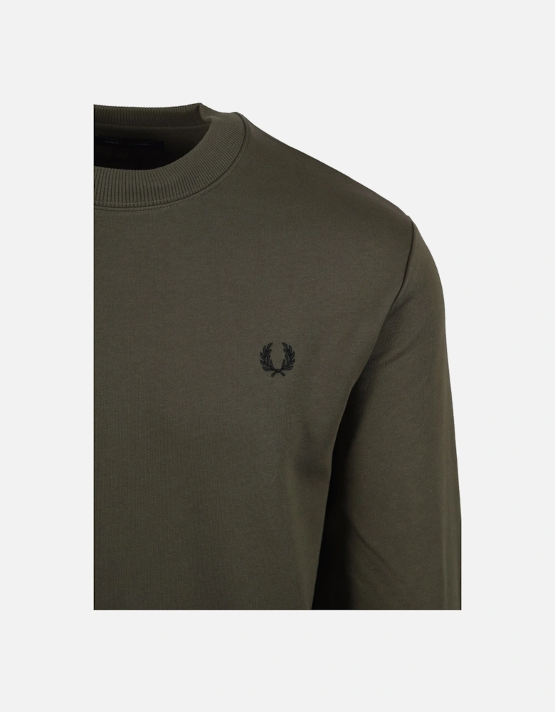 CREW NECK SWEATSHIRT GREEN/ BLACK