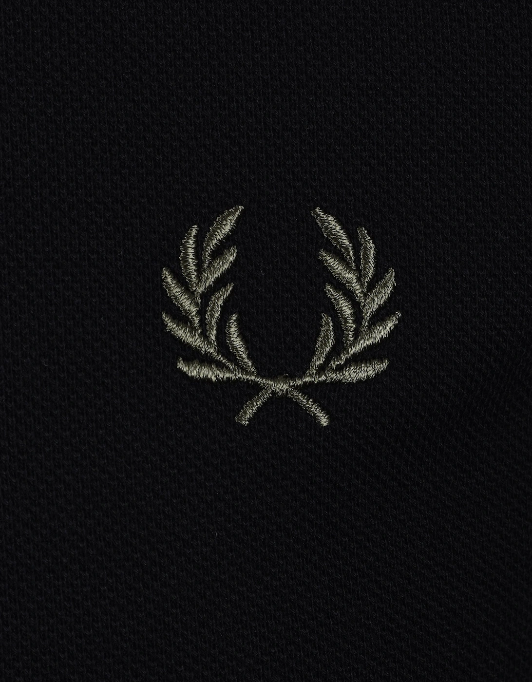 LS TWIN TIPPED POLO BLACK/ECRU/LRLWR