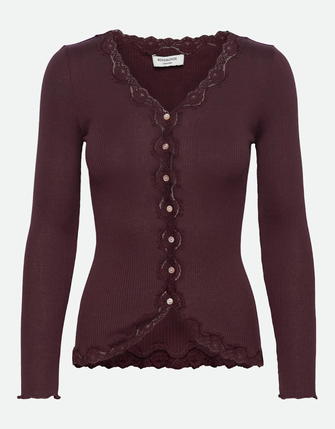 Babette silk long sleeve v neck cardigan, 3 of 2