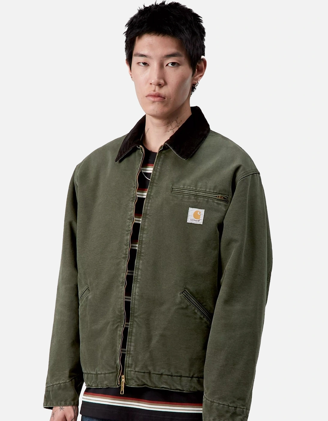 OG Detroit Jacket Olive/Black Stone Canvas