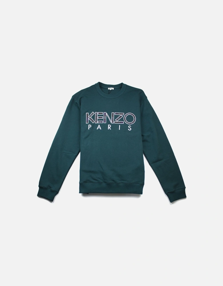 Large Logo Sweatshirt Green