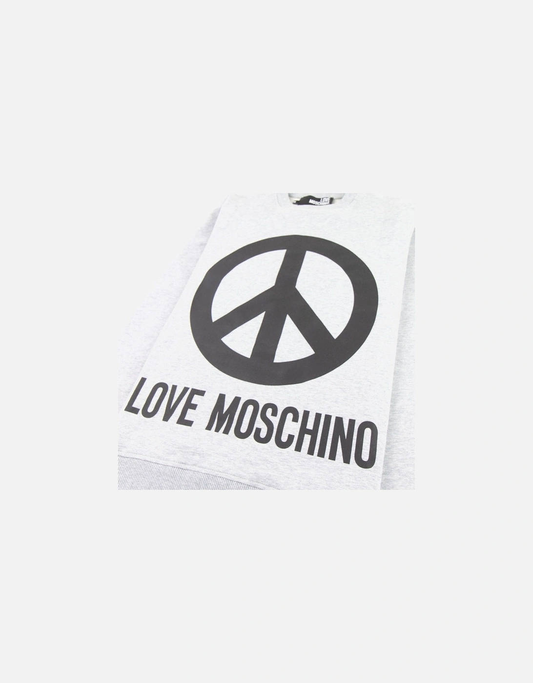 Grey Peace Sign Jumper