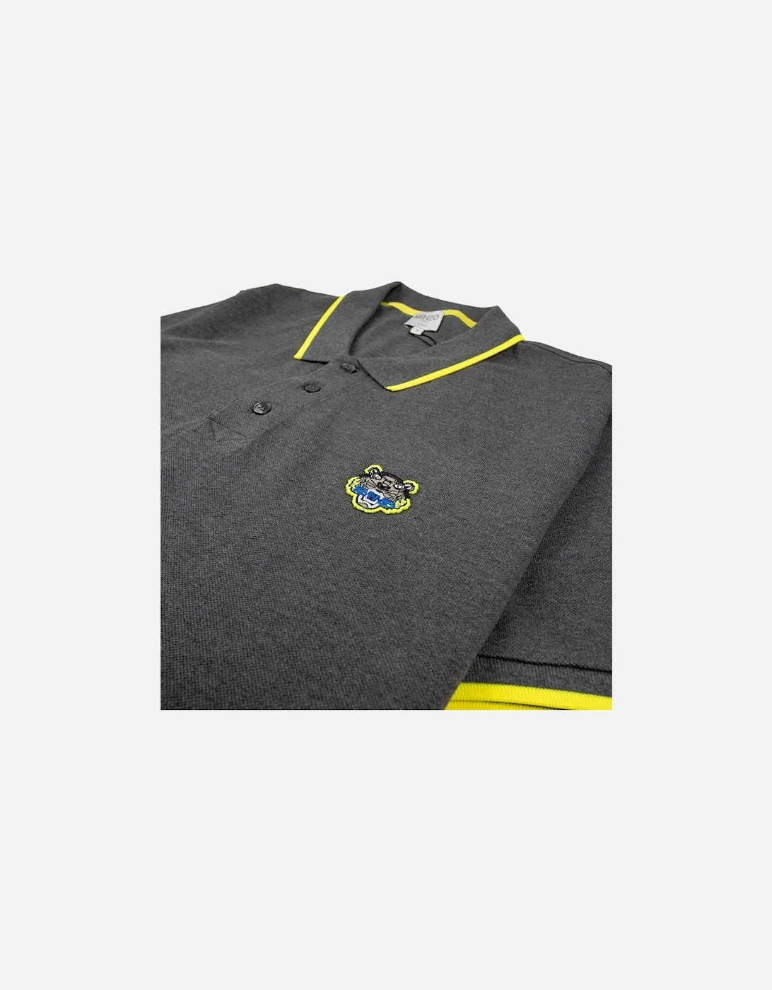 Tiger Crest Polo Grey/Yellow