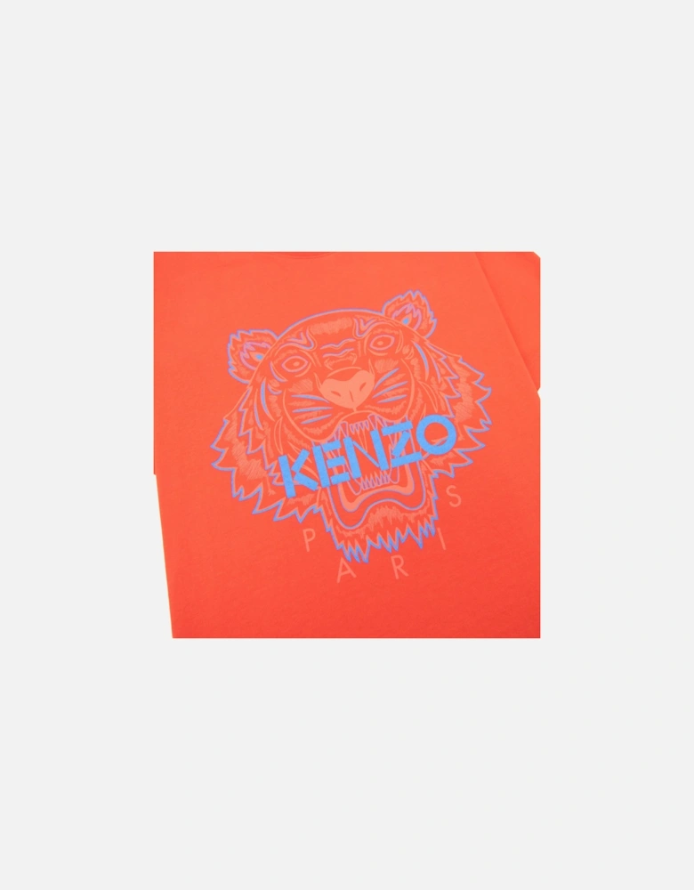 Two-tone Tiger T-shirt Red