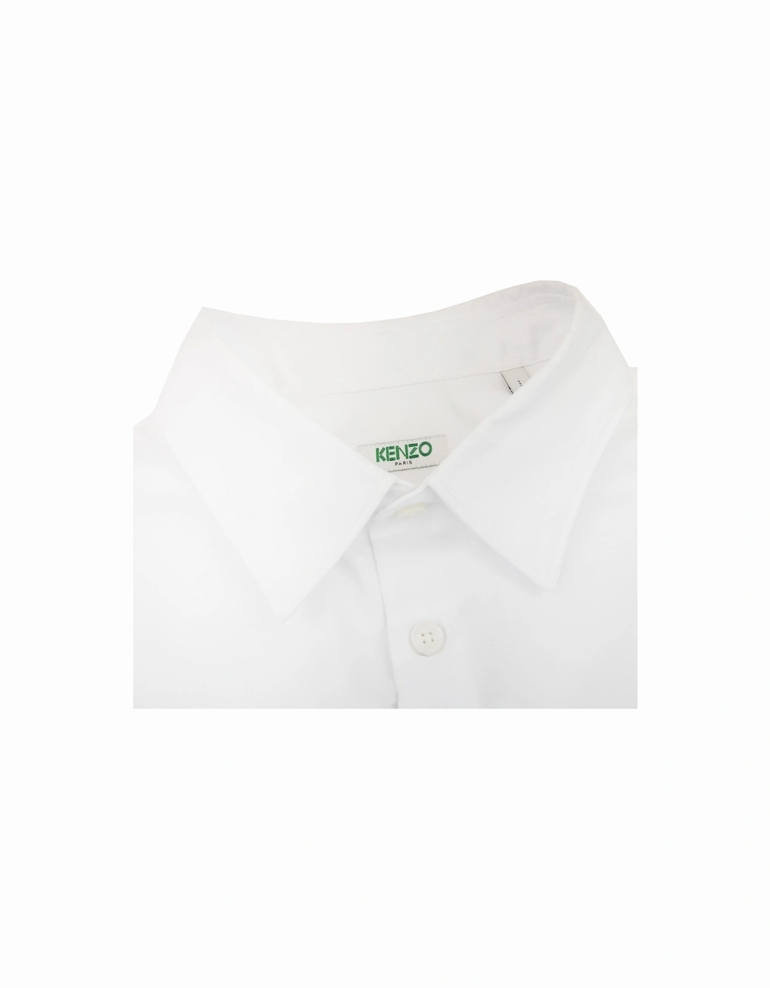 Back Logo Long Sleeve Shirt White/black