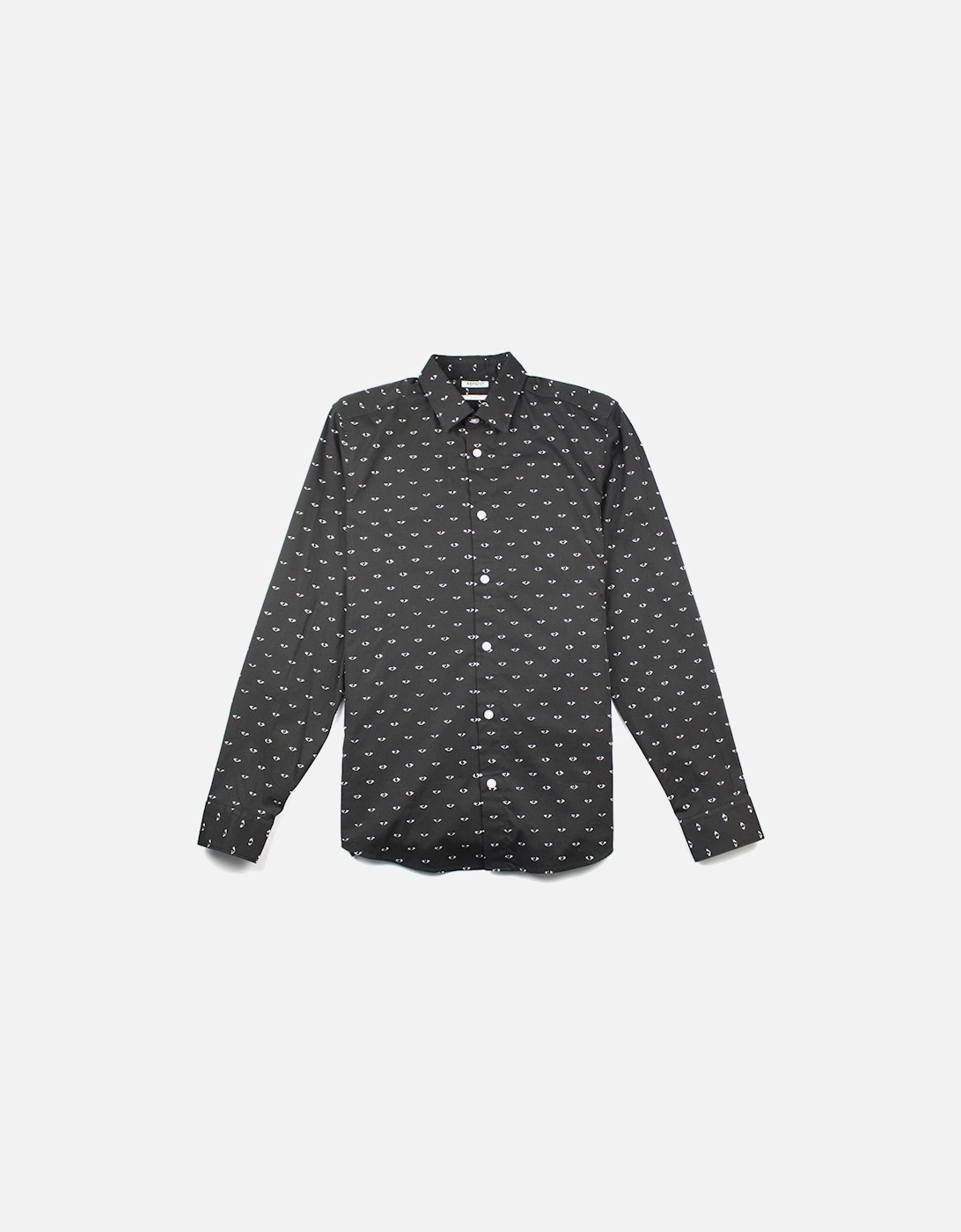 Eye Print Long Sleeve Shirt Black, 3 of 2
