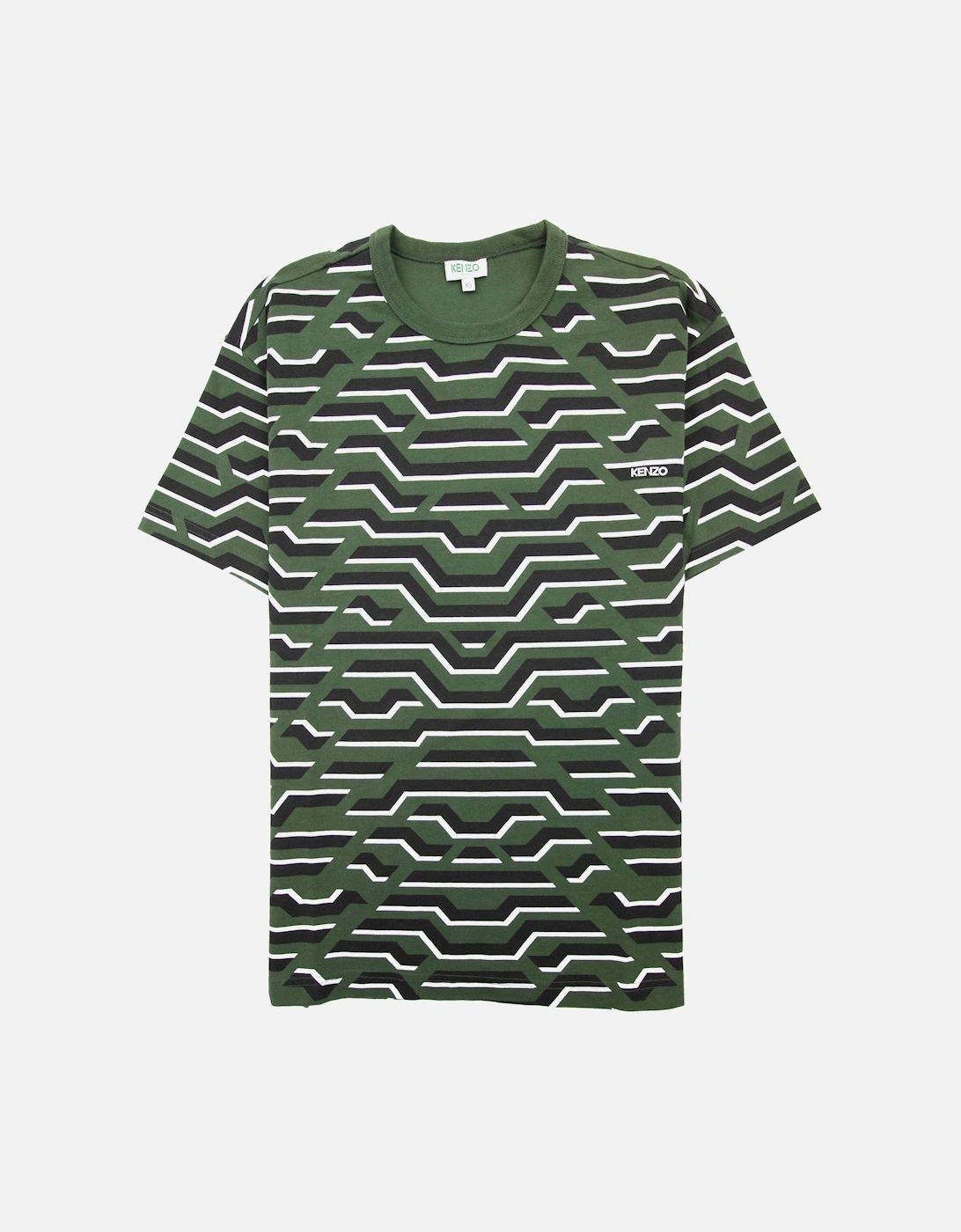 Crew Neck Straight T Shirt Green, 5 of 4