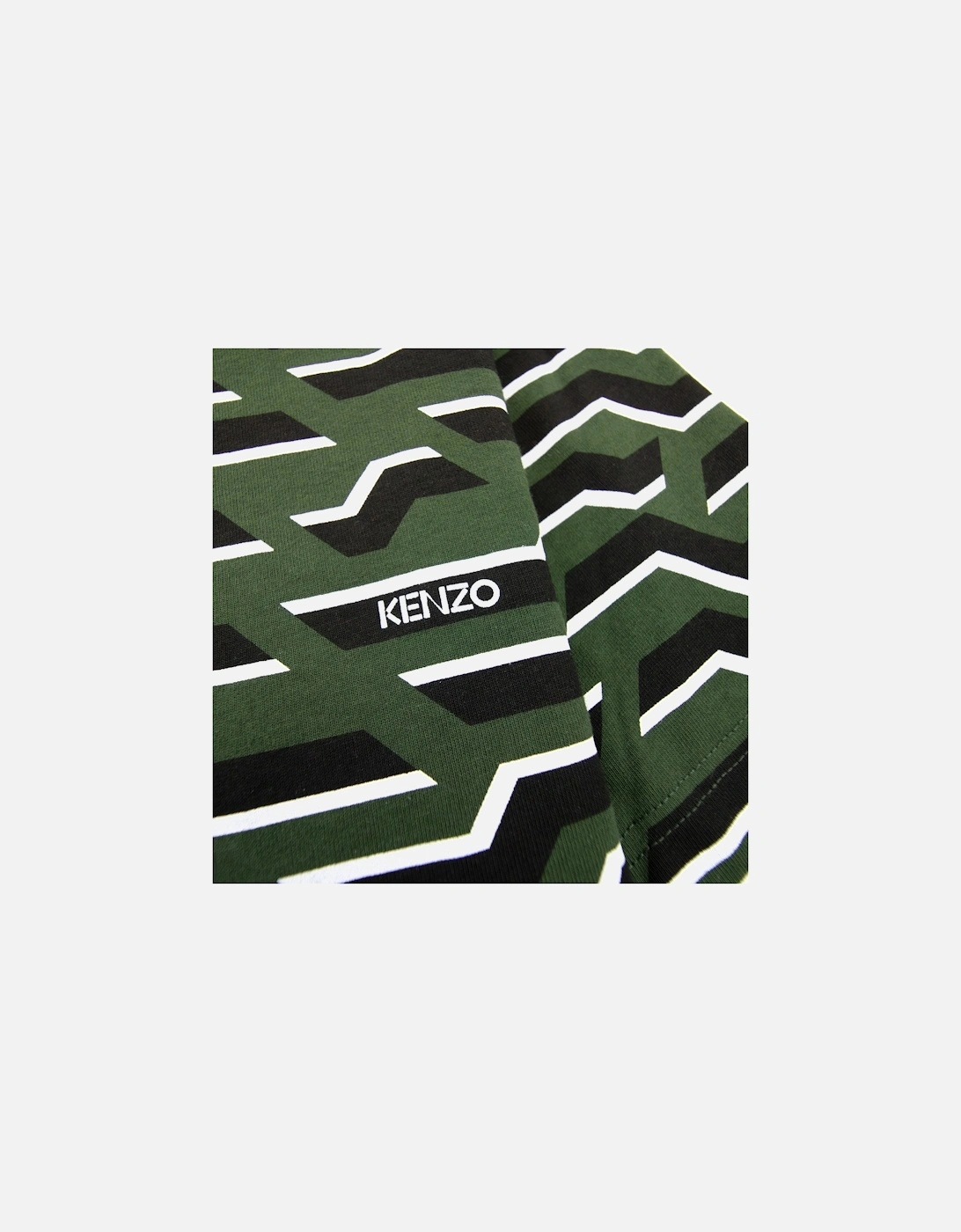 Crew Neck Straight T Shirt Green