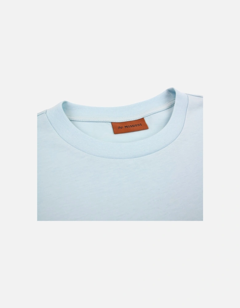 Embroiderd Milan Logo T Shirt Powder Blue S729x