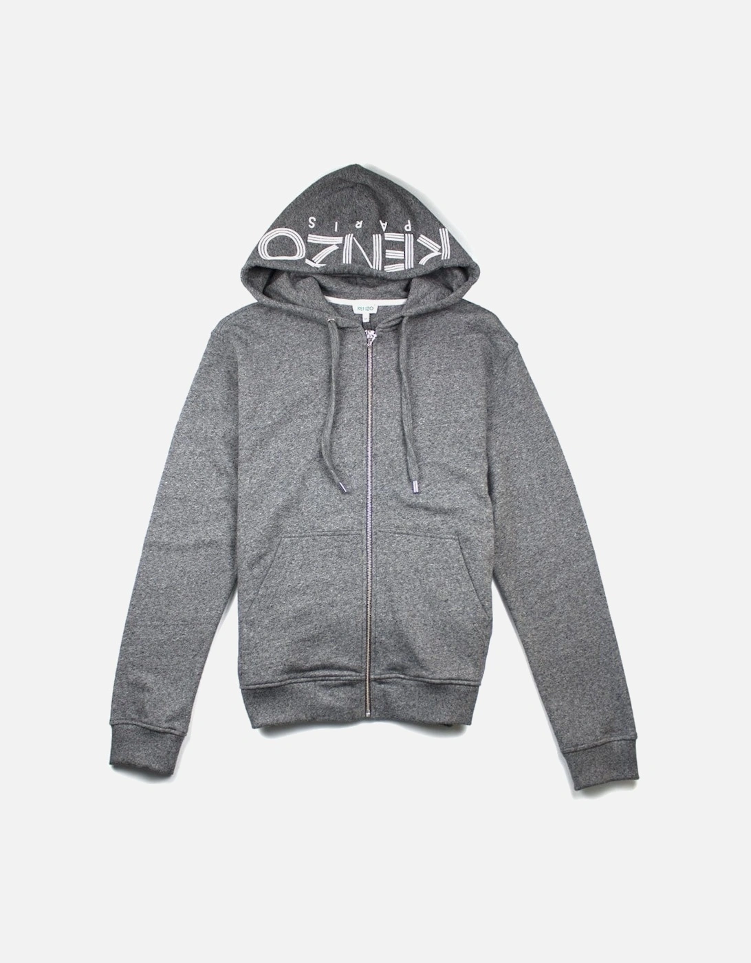 Zip Up Hood Logo Hoody Grey, 3 of 2