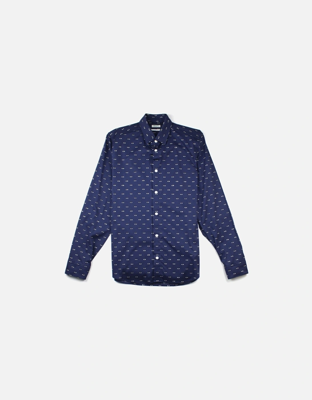 Eye Print Long Sleeve Shirt Navy, 3 of 2