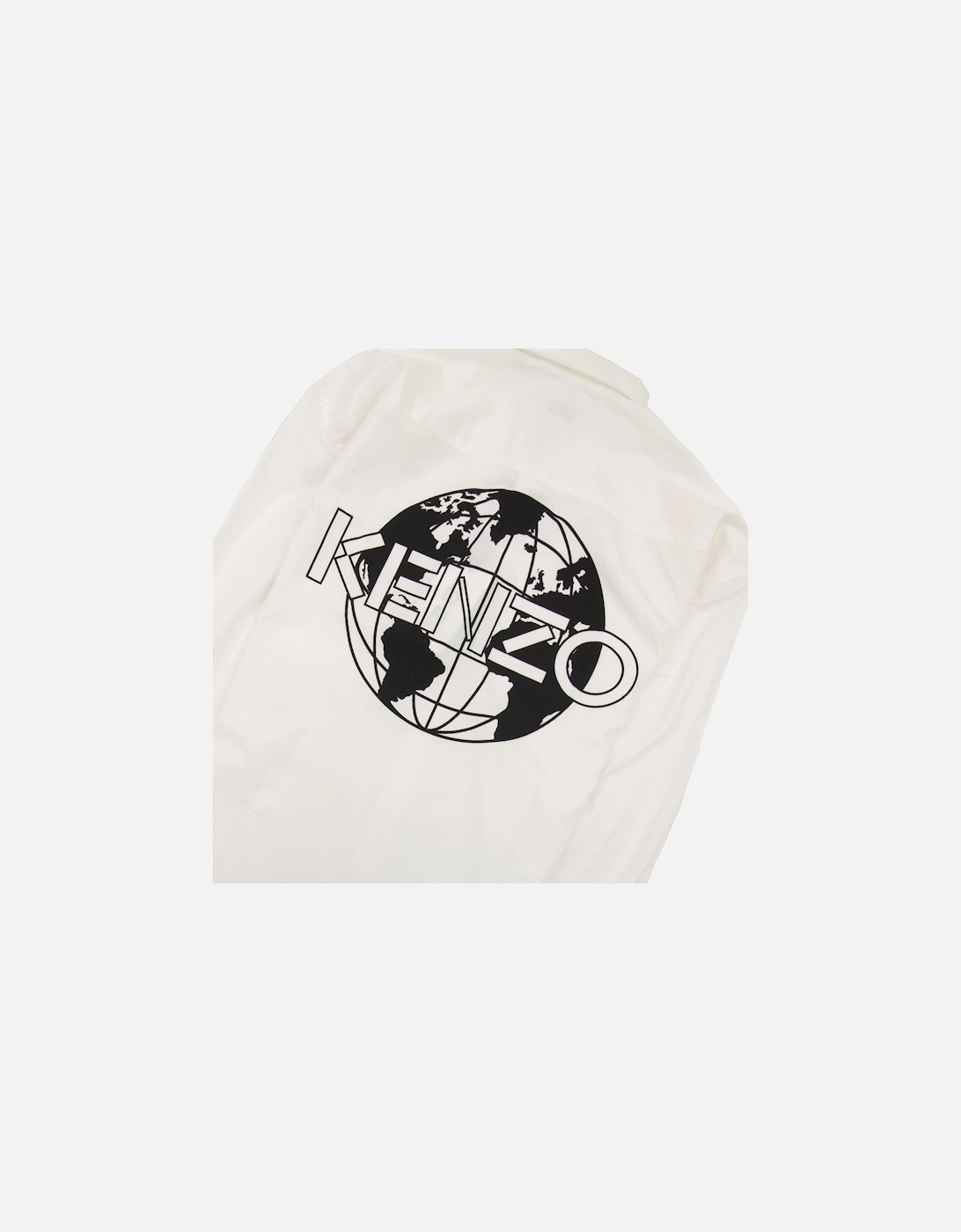 Globe Back Logo Shirt White