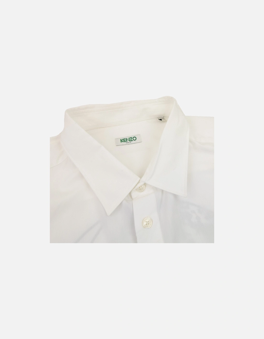 Globe Back Logo Shirt White
