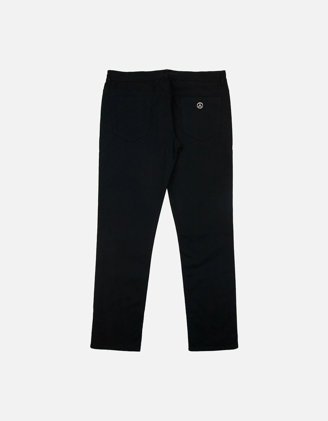Peace Silver Logo Jeans Black