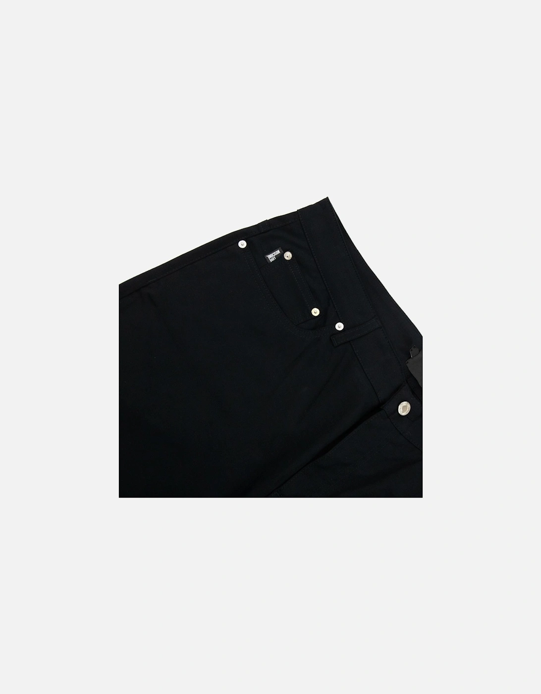 Peace Silver Logo Jeans Black