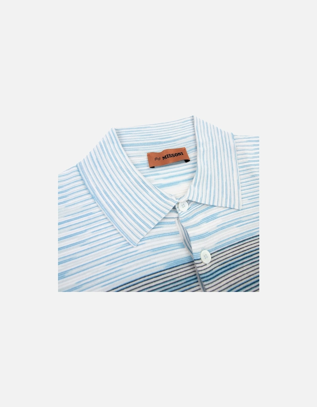 Degrade Striped S/s Polo Sky Multi S7294