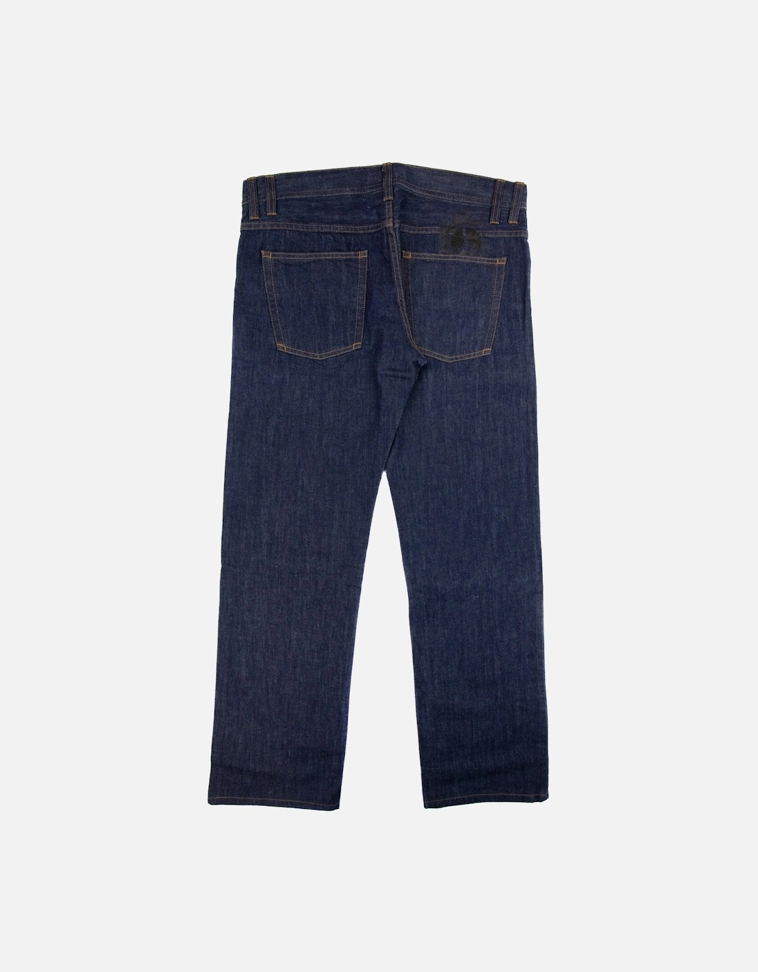 Printed Logo 5 Pocket Denim Jean Denim 005l