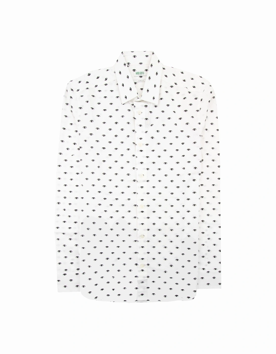 Eye Printed Slim Fit L/s Shirt White 001, 5 of 4