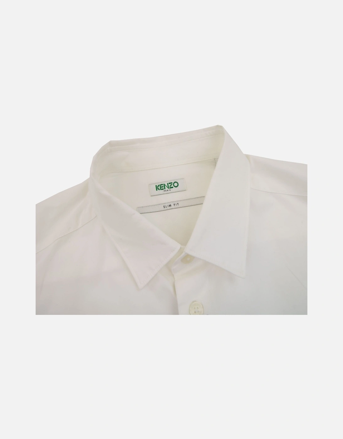 Signature Logo Long Sleeve Shirt White