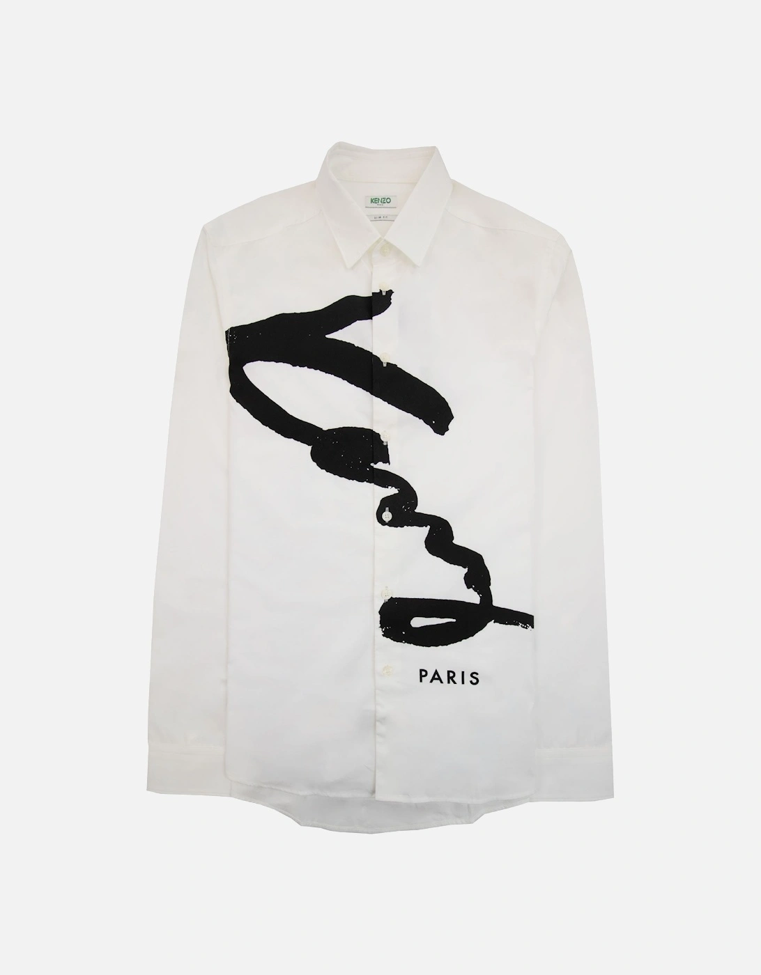 Signature Logo Long Sleeve Shirt White, 5 of 4