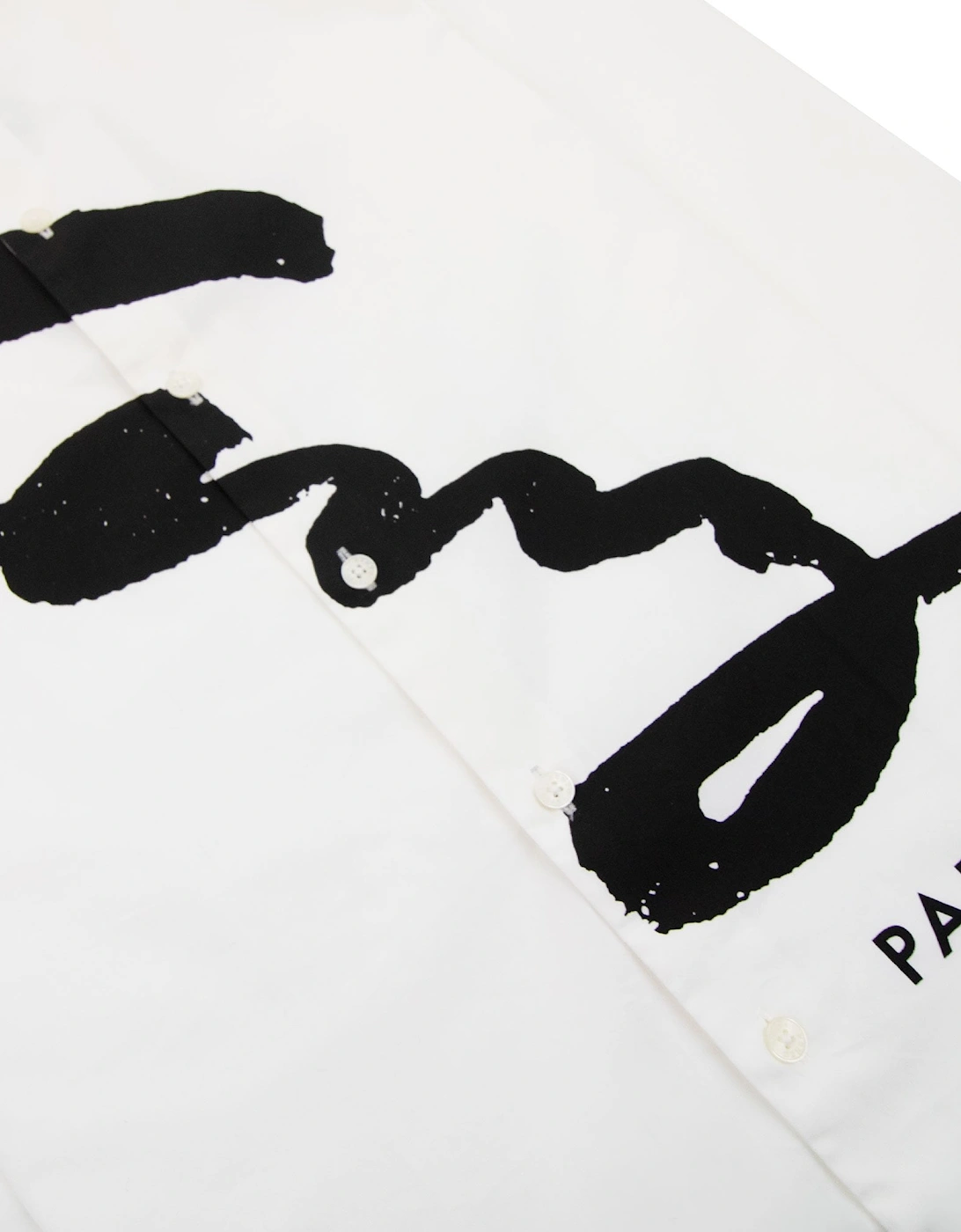 Signature Logo Long Sleeve Shirt White