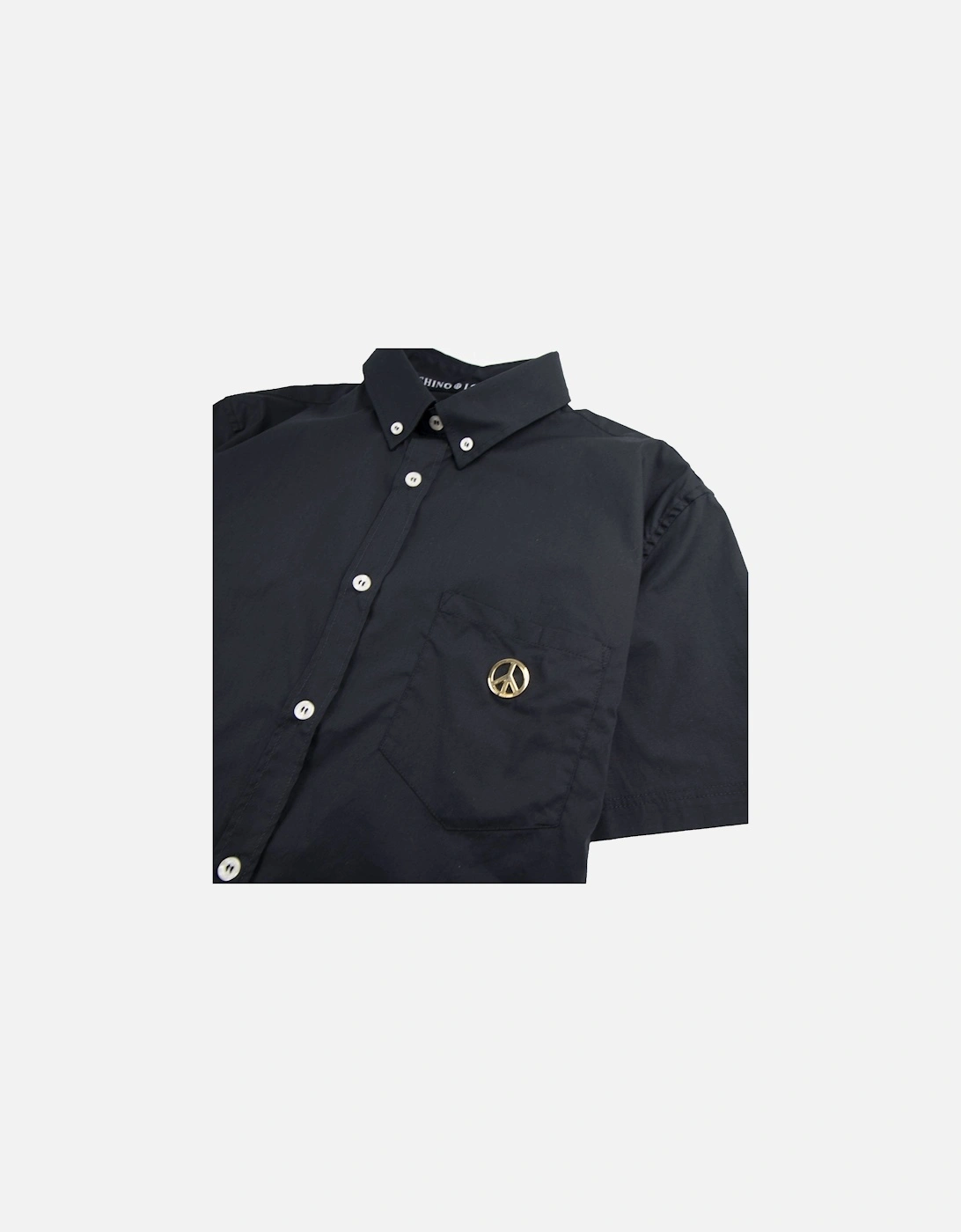 Short Sleeve Shirt Pocket Badge Black