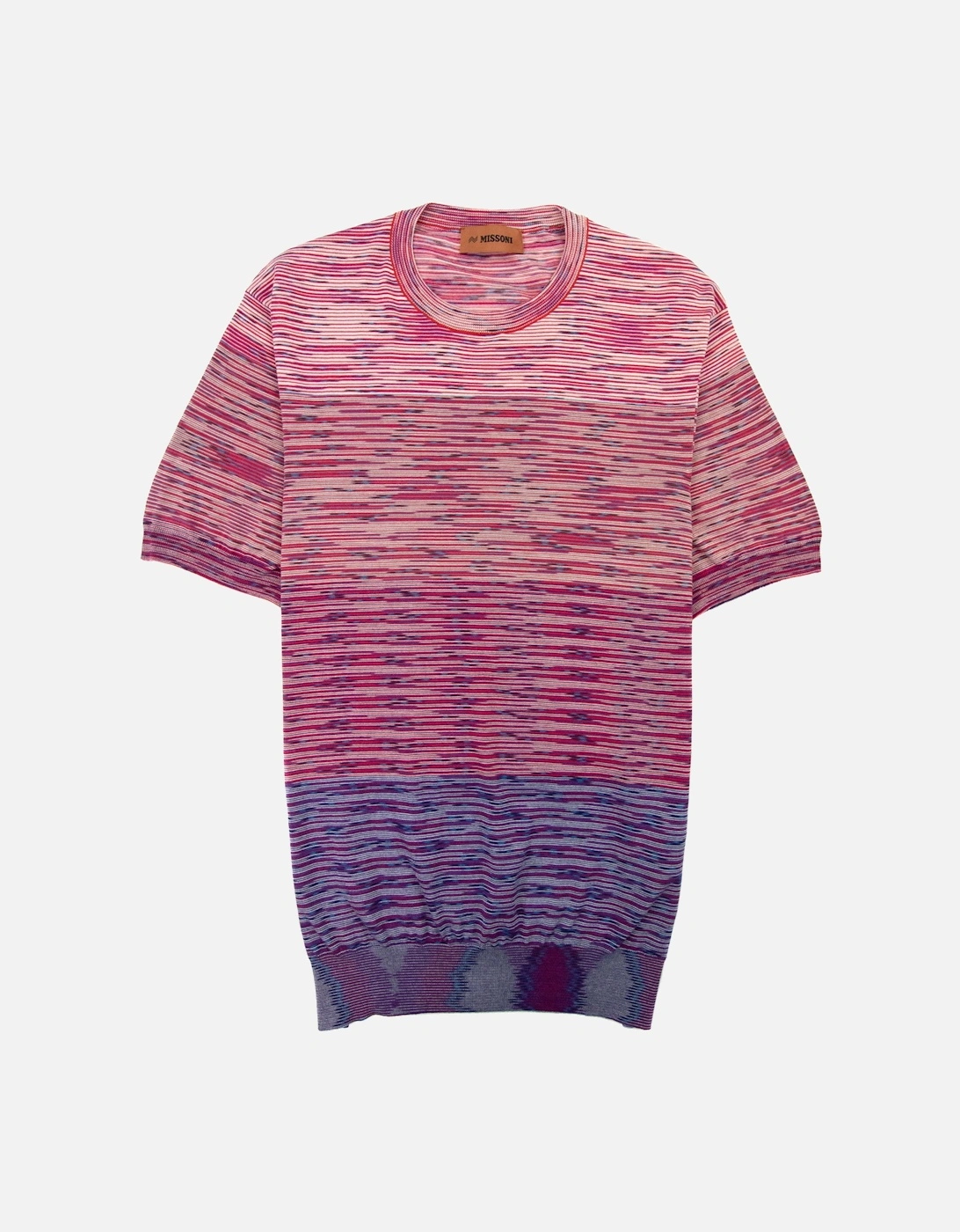 Degrade Stripes Knit S/s T Shirt Pink Multi S505y, 4 of 3