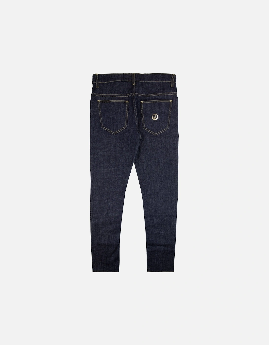 Metal Peace Logo Jeans Dark Blue