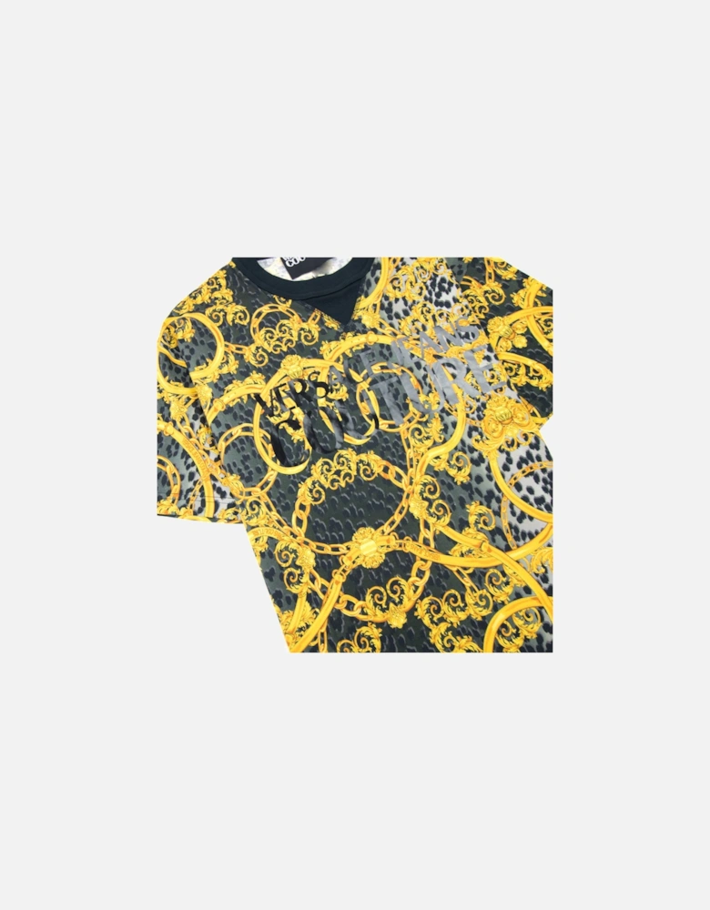 Jeans Couture Leo Chain Print Tshirt Black/grey