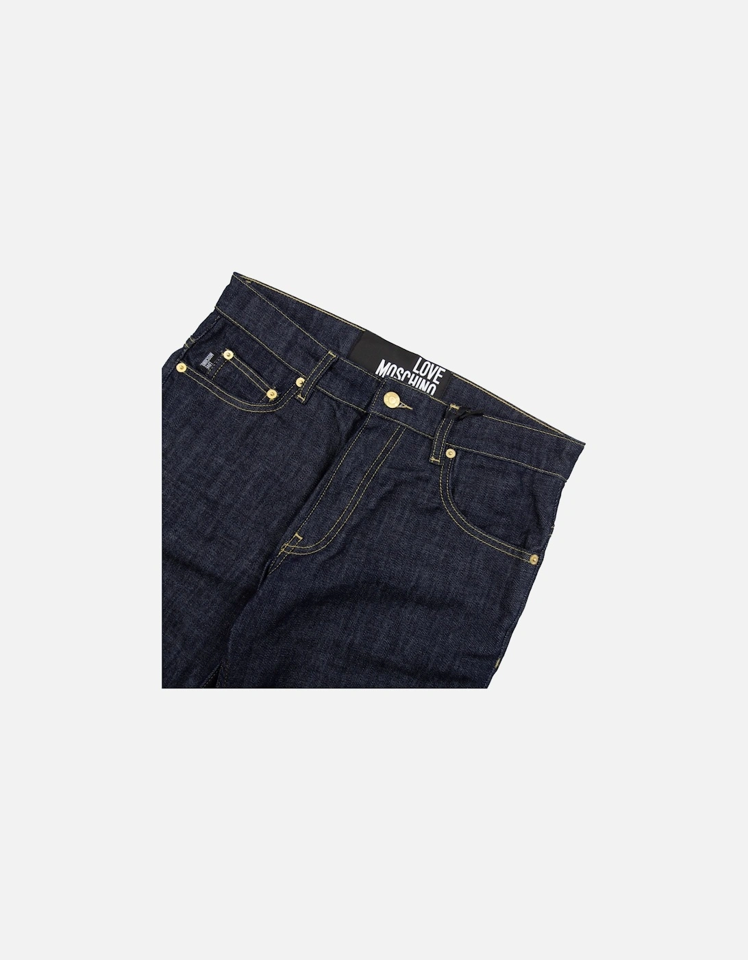 Metal Peace Logo Jeans Dark Blue