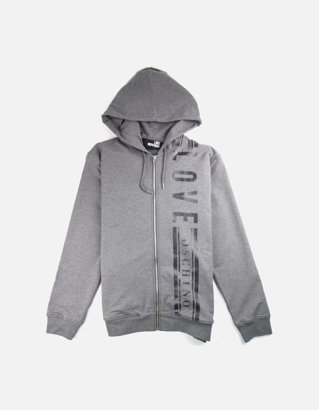 Side Logo Zip Up Hoody Dark Grey, 3 of 2