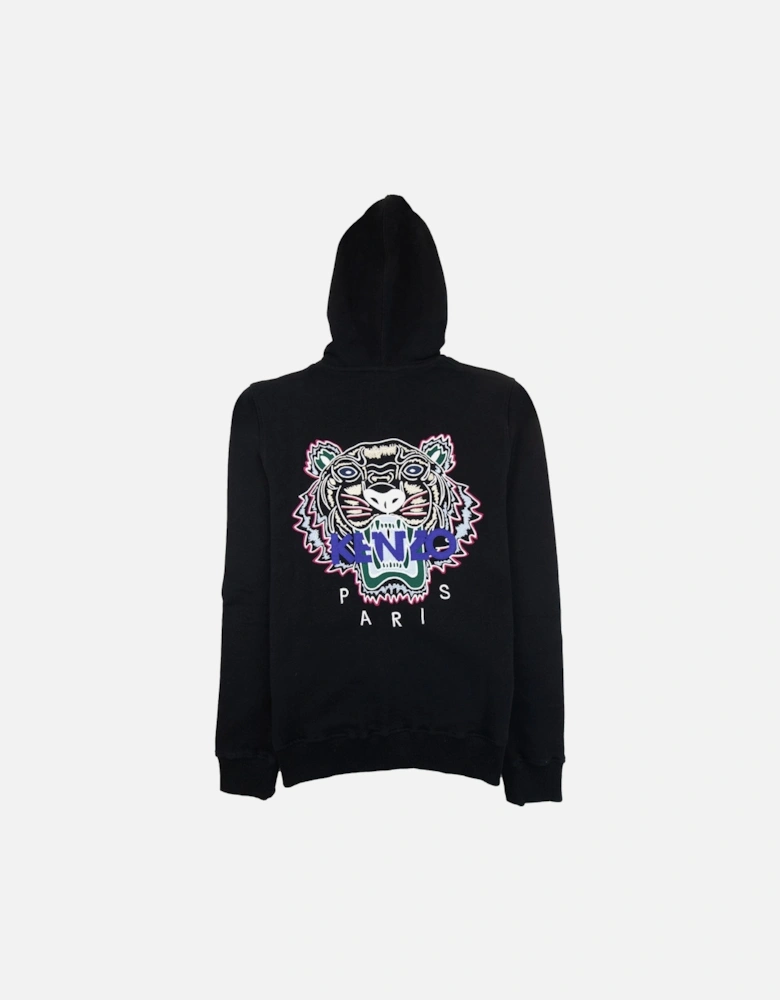 Tiger Hoody Zip Black/blue