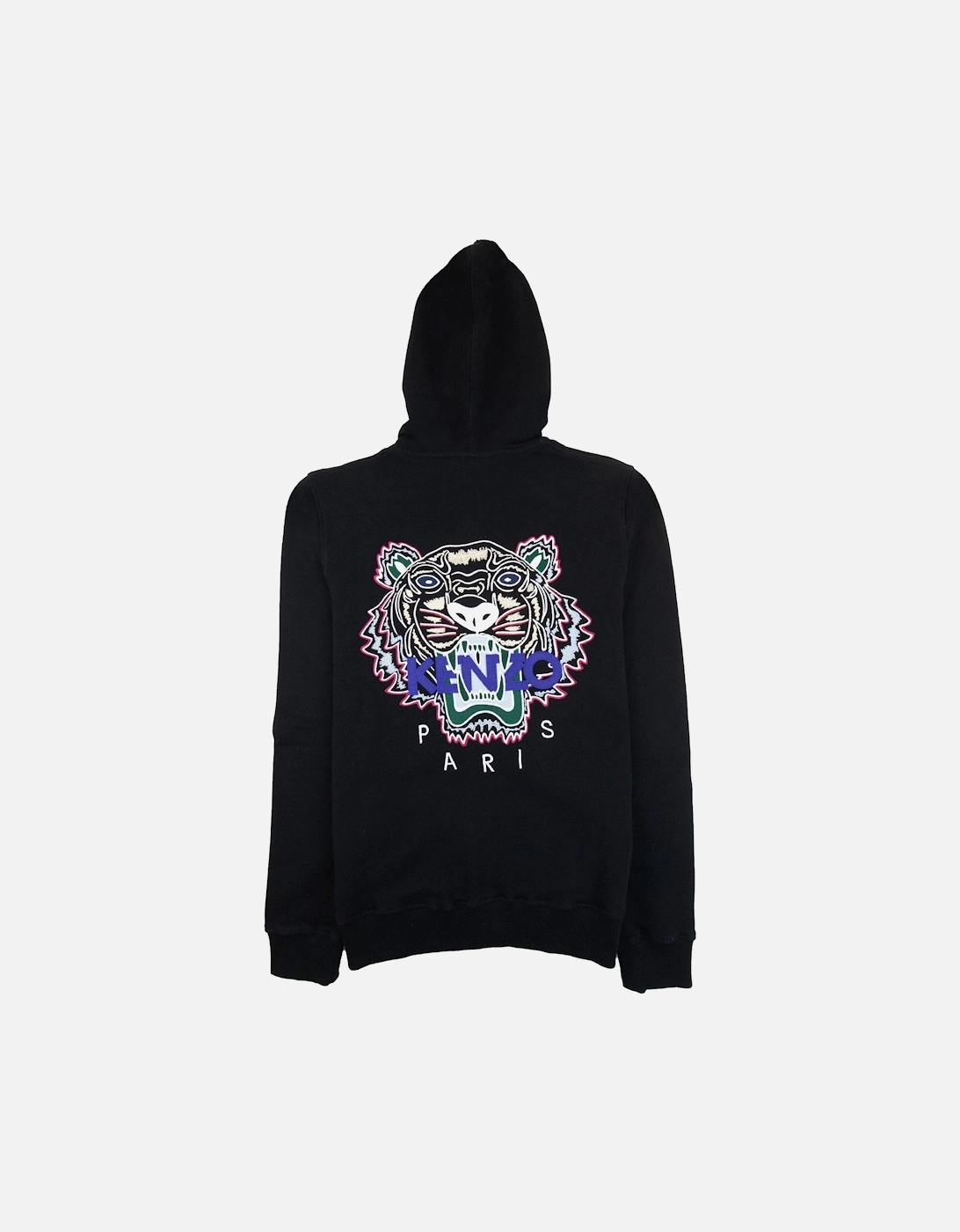 Tiger Hoody Zip Black/blue