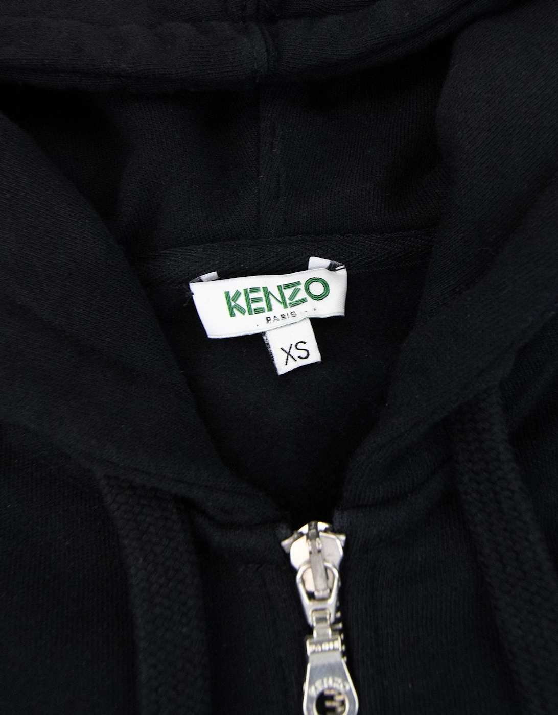 Tiger Hoody Zip Black/blue