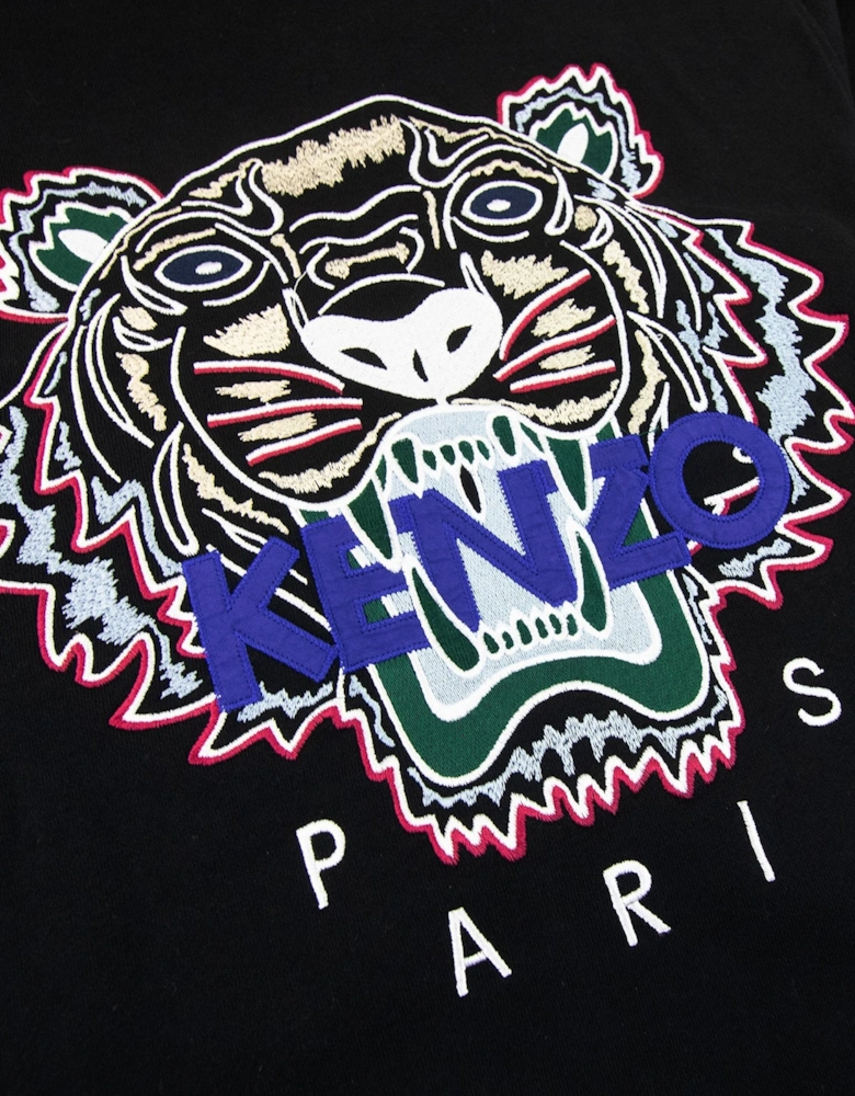 Tiger Hoody Zip Black/blue