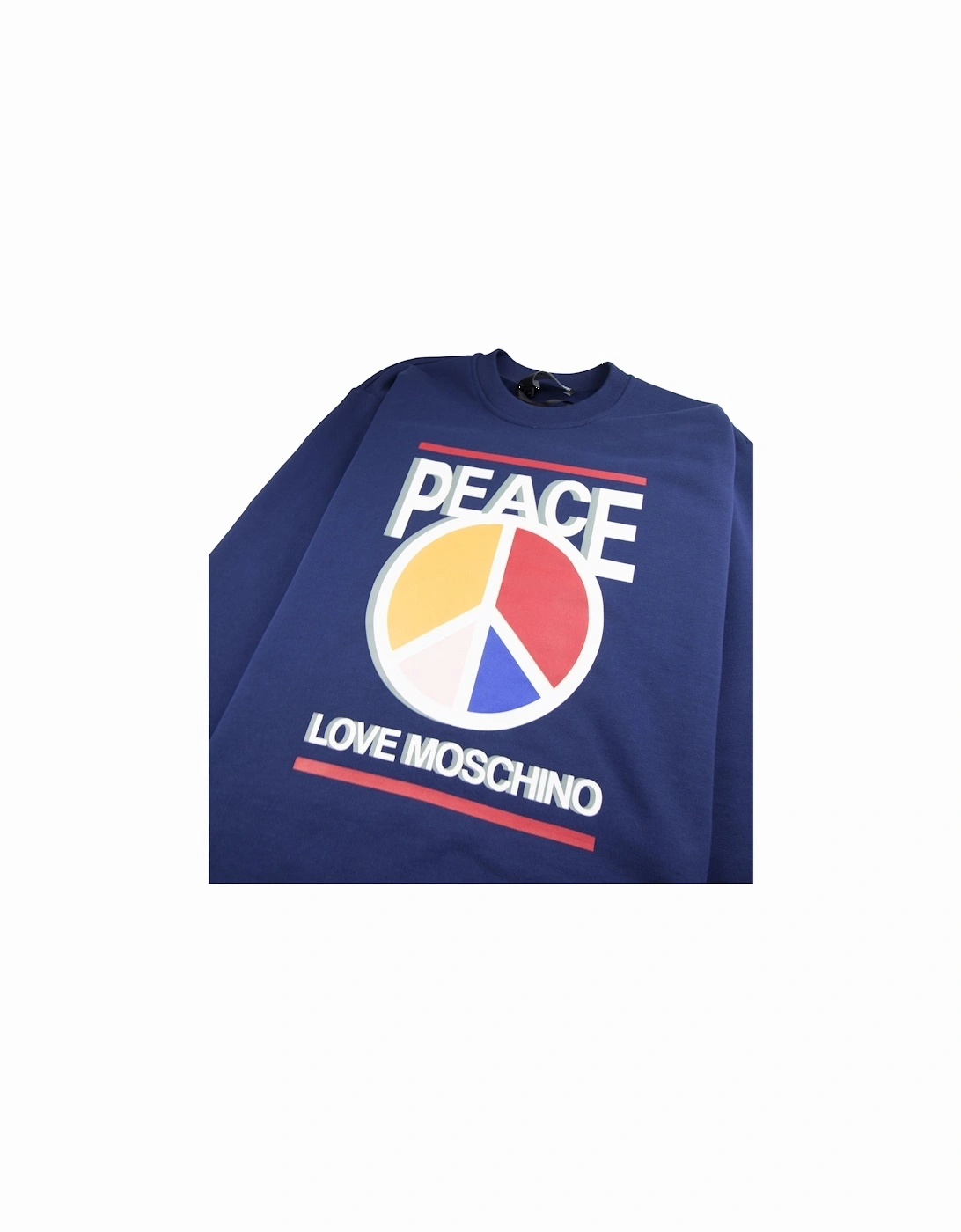 Peace Love Sweatshirt Blue