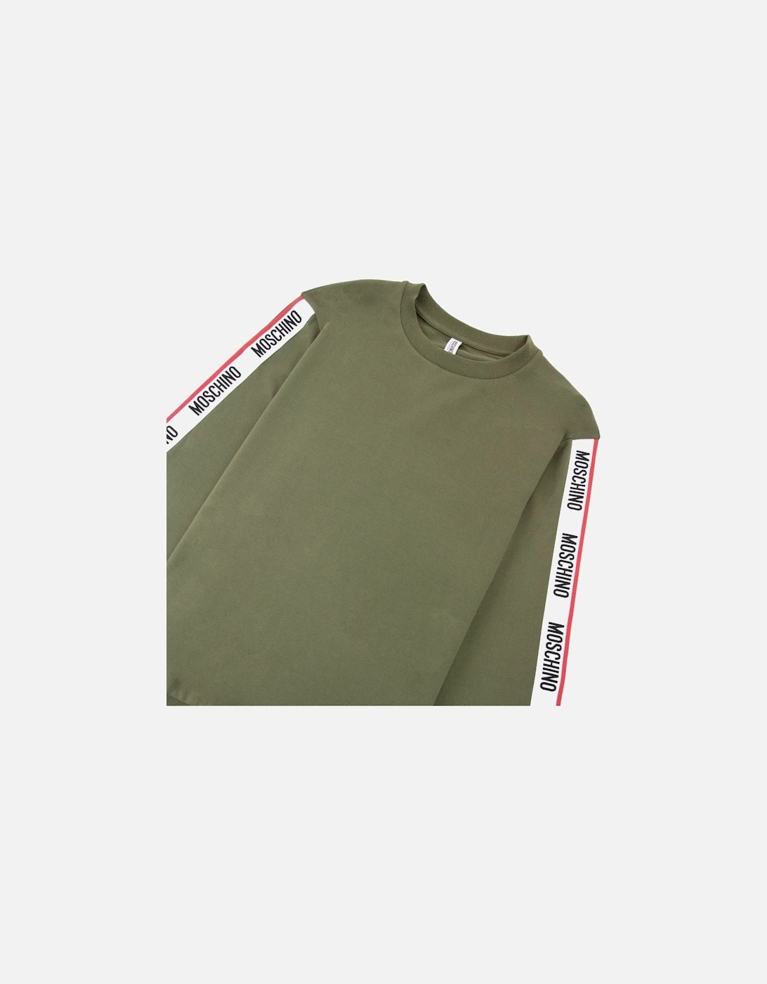 Underwear Tape Logo Arm Sweatshirt Khaki 0430