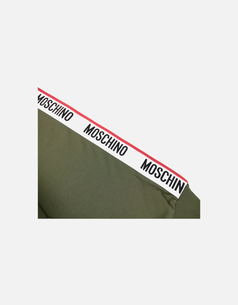 Underwear Tape Logo Arm Sweatshirt Khaki 0430