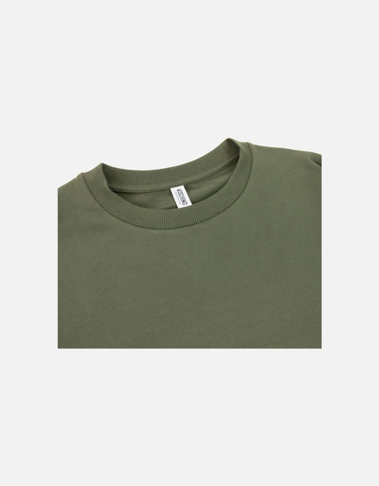 Underwear Tape Logo Arm Sweatshirt Khaki 0430