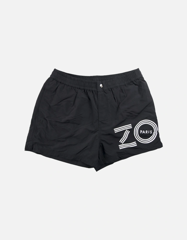 Side Logo Swim Shorts Black