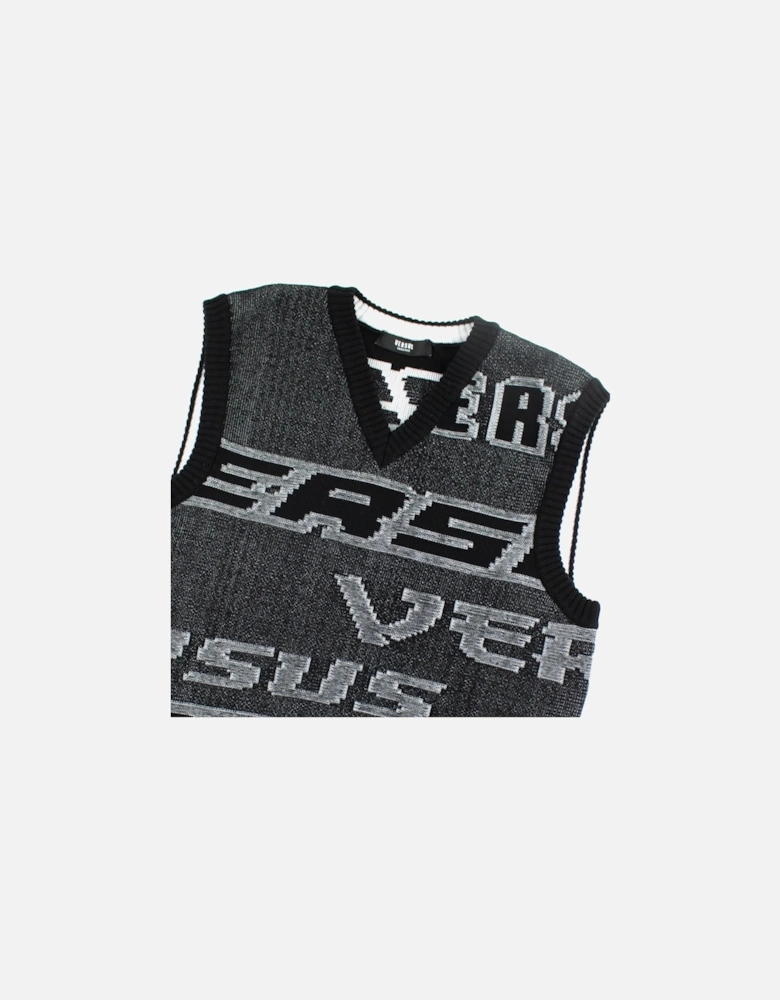 Versace Versus Knitted Vest Top Black
