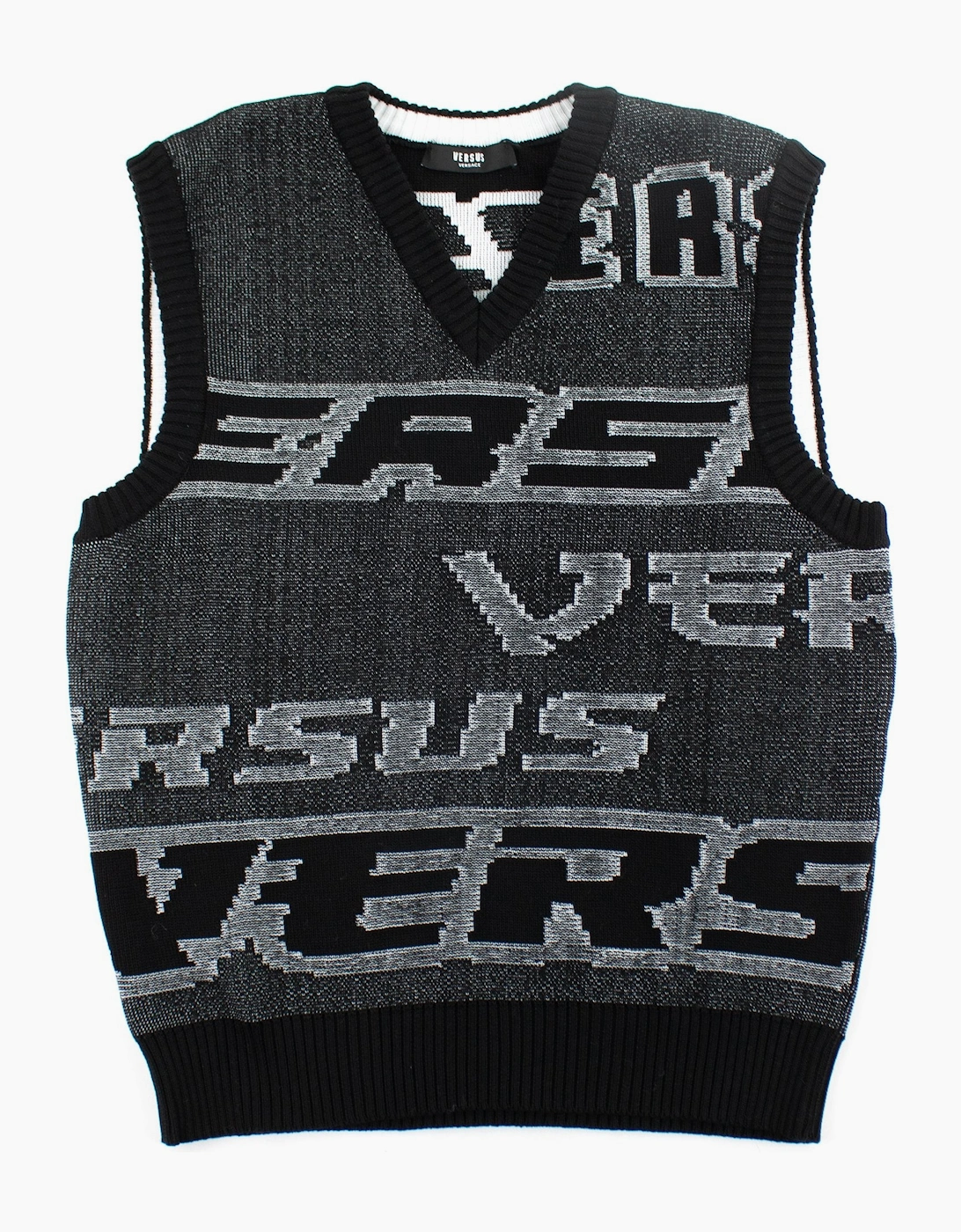 Men's Versace Versus Knitted Vest Top Black - Size: 50