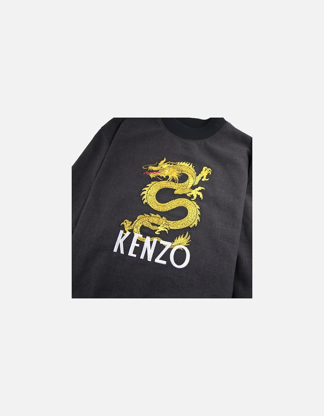 Dragon Woven Sweatshirt Dark Grey