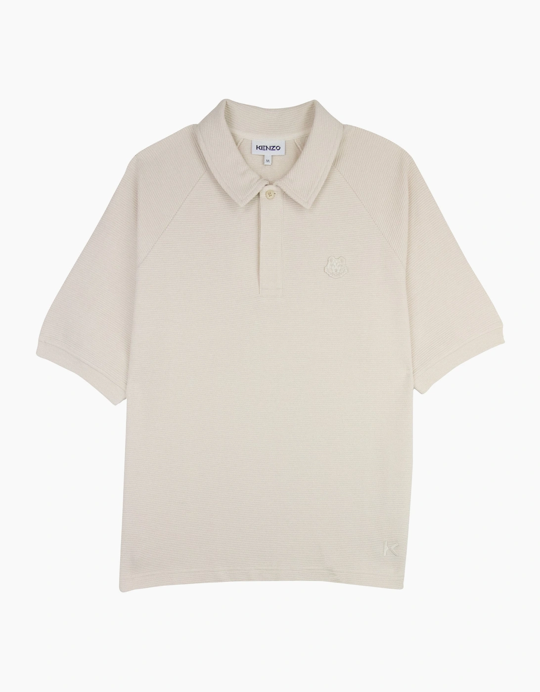 Men's Kenzo Waffle Polo Beige 08 - Size: 44