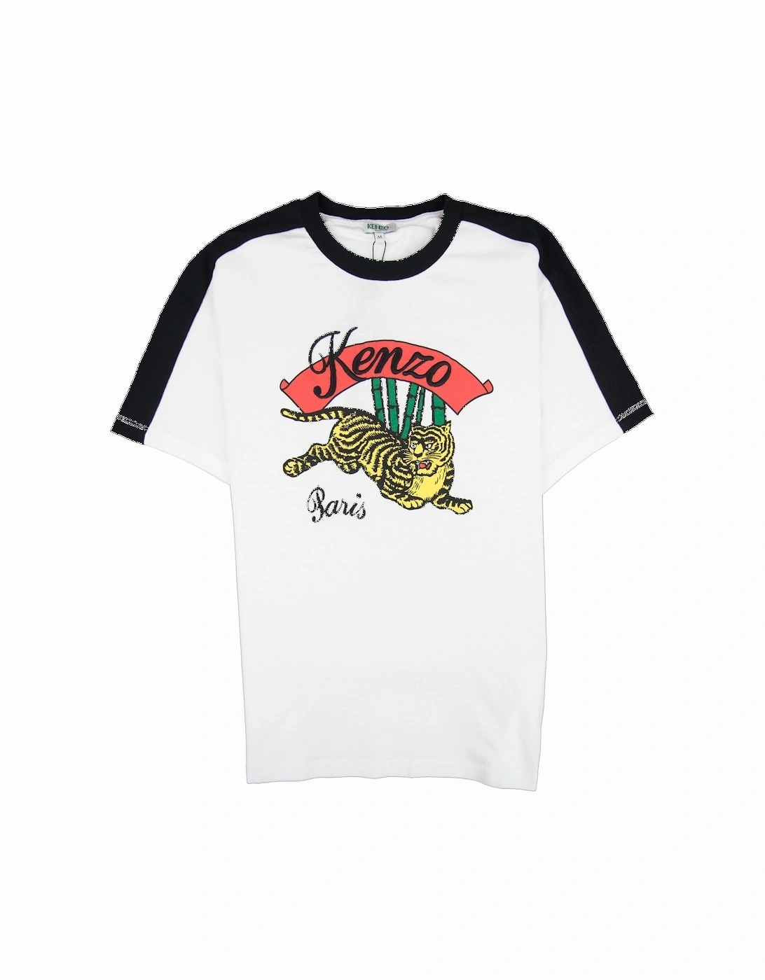 Jumping Tiger Print T-shirt White/black, 3 of 2