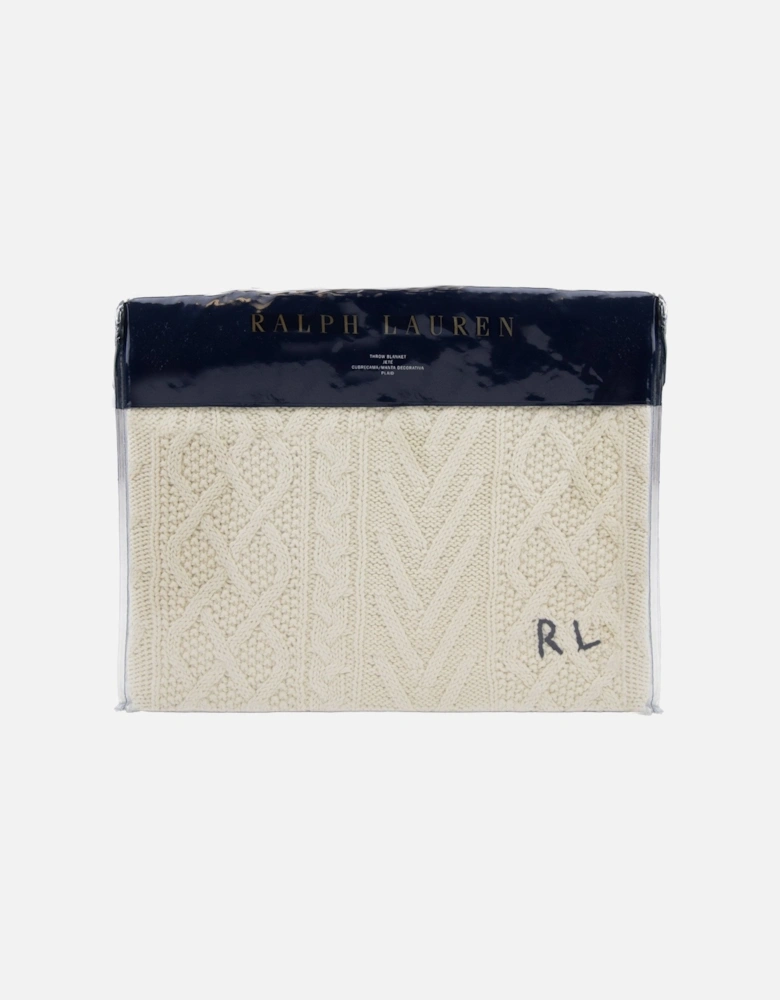 Highland Knit Throw Cream