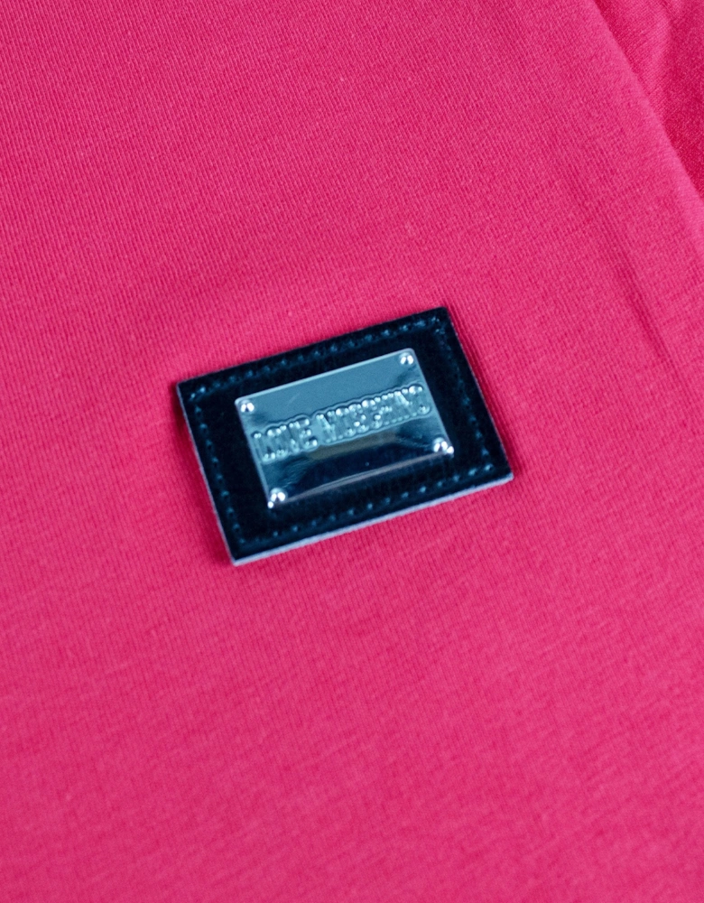 Metal Logo Jursey T Shirt Red